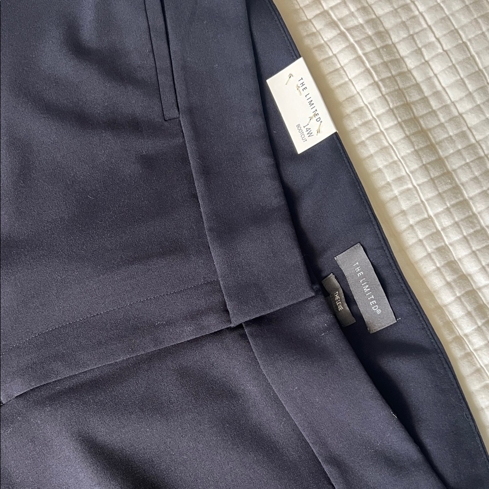 The Limited Navy Wide Leg Trousers
